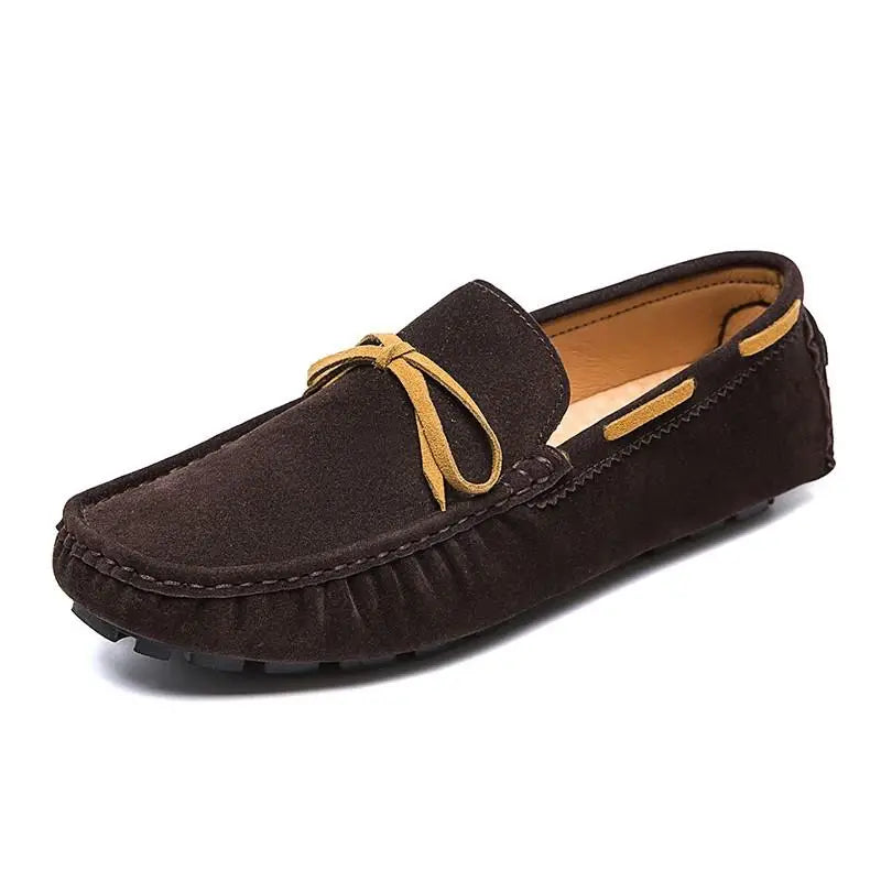 Suede Loafers Men Big Size 48 47 Boat Shoes Slip On Mocasines Hombre Handmade Lazy Shoes Driving Moccasins Casual Office Flats