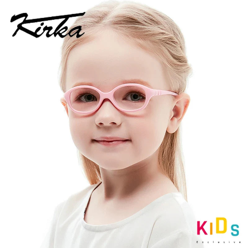 Kirka Kid Glasses Children Kids Eyeglasses Frame Brand Design Kids Cute baby Student Safe Healthy Optical Spectacles Frames TR90