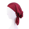 Muslim Women satin Turban Nightcap Hat Headscarves Cancer Chemo Headwear Bandanas Headwrap Caps Hijab