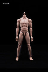 MX02-A/B 1/6 Europe Skin Male Action Figure Doll 12'' Soldier Super Flexible Joint Body Fit 1:6 Head Sculpt Model Toy