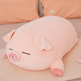 40/50/60/80cm Squish Pig Stuffed Doll Lying Plush Piggy Toy Animal Soft Plushie Pillow Cushion Kids Baby Comforting Gift