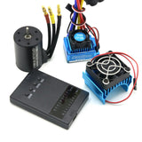 RC Motor 3650 3100KV / 3900KV / 4300KV / 5200KV Brushless Motor & 45A 60A 80A 120A ESC Combo Set for 1:10 RC Car RC Boat Part