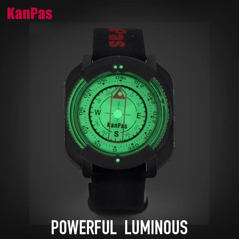 WristBand compass, water proof, Light weight outdoors trekking ,hunting, hiking / with extra powerful luminous compass