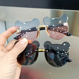 Fashion Children&#39;s Sunglasses New Baby Anti-Radiation Sun Glasses Girl Boy Cute Cartoon Bear Anti-Glare Sunglasses