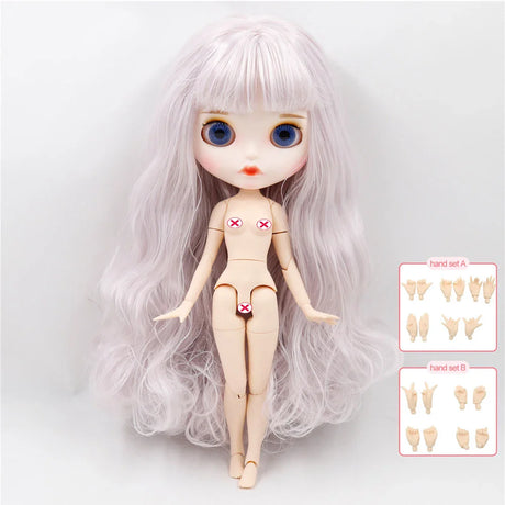 ICY DBS Blyth doll nude 30cm Customized 1/6 bjd with joint body hand sets AB as girl gift special price