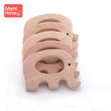 20pc Baby Wooden Teether Animal Beech Pacifier Pendant BPA Free Wood Teeth Blank Rodent Teether Toy Nursing Gift Children's Good