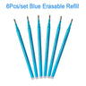 DELVTCH Erasable Gel Pen 0.7mm 0.5mm Bullet Tip Blue Black Red Color Ink Refill Rods Writing Drawing Painting Washable Handle