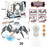 Simulation Electric Remote Control Spray Spider Light Music Animal Dancing Mechanical Dinosaur Children Wireless RC Pet Toy Gift