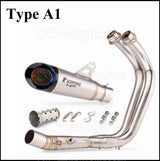 For Yamaha MT-07 FZ-07 Motorcross Exhaust Front Pipe Motorcycle Muffler System Modified Escape Moto Racing YZF MT07 FZ07 TRACER