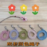 Rabbits Accessories Bunny Collar Animal Harness Cat Leash Adjustable Soft Leash Cute Vest Ferret Kitten Guinea Pig Walking Lead