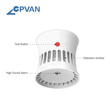 CPVAN Smoke Detector Fire Alarm Home Security System 5 Years Battery CE Certifed EN14604  85dB Smoke Sensor Fire Protection