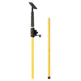 Telescopic Pole for Line Leveler Aluminum Alloy Adjustable Lift Extend Bracket Holder Stand Support for 1/4''& 5/8'' Laser Level