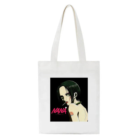 Shopping Bags Nana Anime Manga Nana Osaki And Ren Honjo Tote Bag Harajuku Handbags Shoulder Bags Casual Handbag Women Canvas Bag