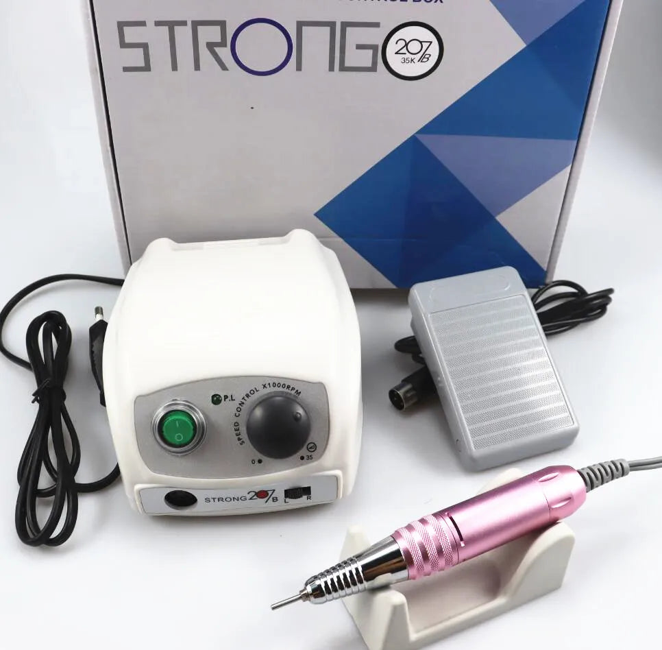 Strong 210/207B Electric Nail Drill 65W  Milling Machine for Manicure Pedicure Nail Drill Apparatus for Manicure Machine Tool