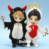 Cute Dinosaur Animal Monster Unicorn Doll Clothes Accessories Funny Angel Clothing For Ob11,Obitsu 11,Molly, Gsc,1/12 Bjd Doll