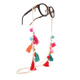 Fashion Colorful Tassel Women's Glasses Chain on the Neck Eyeglasses Lanyard Boho New Design Dangles Masks Holder Strap