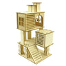 Hamster Wooden Villa House Climbing Toy Hideout Nesting Habitat for Chinchillas Guinea Pigs Small Animals 5 Styles