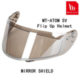 MT-V-16 shield MT Flip up helmet ATOM SV helmet shield replacement helmet lens for MT original parts internal sunglasses