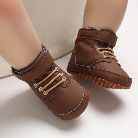 Newborn Baby Shoes Boy Girl Classical Sport Soft Sole PU Leather Multi-Color First Walker Crib Moccasins Casual Sneakers Shoes