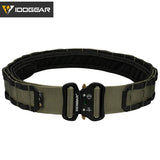 IDOGEAR Tactical 2 inch Combat Belt Quick  Release Buckle MOLLE Hunting Sport Mens Belt Durable Outdoor Wargame 3414