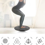 Yoga Balance Board Disc Stability Round Plates Exercise Trainer for Fitness Sports Waist Wriggling Fitness Balance Board