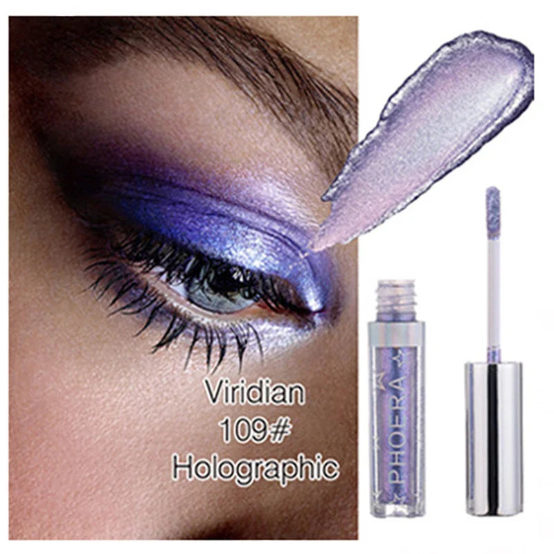 12colors Liquid Eye Shadow Waterproof Glitter Shimmer Easy To Wear Long Lasting Eyeliner Eye Makeup Cosmetics TSLM1