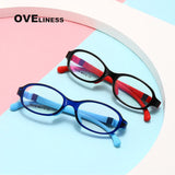 Kids Round Glasses Myopia Optical Eyeglasses Glasses Frame boy girl Prescription Silicone Flexible Children’s Glasses eyewear