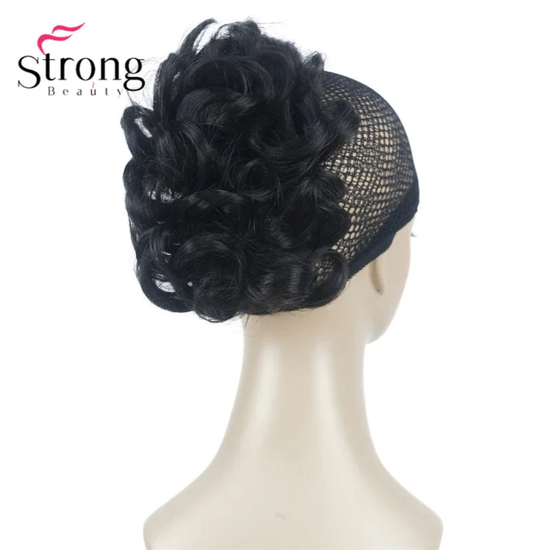 StrongBeauty Silver Short Natural Wave Ponytail Hair Extension With Claw Clip In Hairpiece COLOUR CHOICES