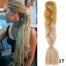 24Inch Synthetic Hair Extensions for Braids 100g/pc Jumbo Braiding Hair Kanekalon Colored Hair Pre Stretched Yaki Jumbo Braids