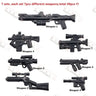 50PCS/LOT Weapon Model Gun Pack Star W Movie Series Blaster Guns Military Accessories DIY Building Blocks Toys For Children Gift