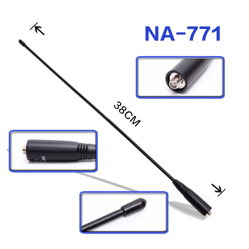 UV-9R Plus Antenna Nagoya NA-771 Dual Band VHF/UHF Walkie Talkies Antenna SMA-F for UV-9R Pro UV-XR BF-9700 Baofeng Accessory 9R