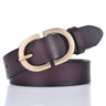 VATLTY Official Authentic Woman Leather Belt Golden Alloy Buckle Natural Cowhide Ladies Jeans Belt Trousers Belt Female ZK105