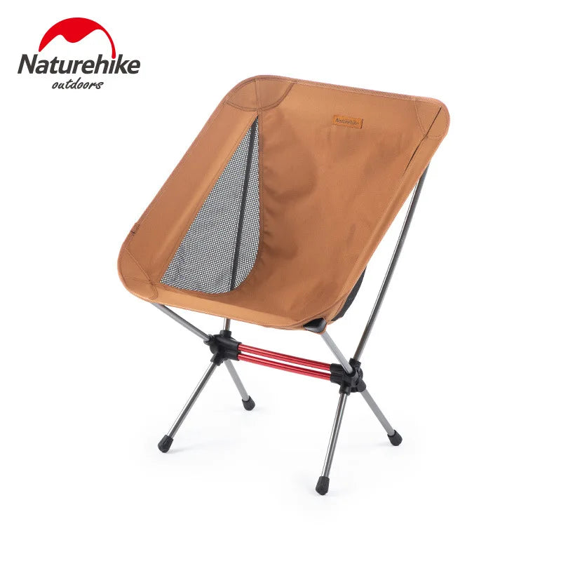 Naturehike New Upgrade Widened Outdoor Folding Chair Portable Leisure Sketching Beach Camping Fishing Aluminum Alloy Moon Chair