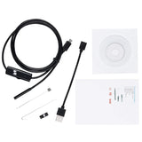 5.5 mm Endoscope Camera IP67 Waterproof USB Android Flexible Inspection Borescope Camera for Phone PC  6LEDs Adjustable