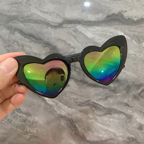 Yoovos New Fashion Sunglasses Children 2023 Vintage Boy/Girl Sunglasses Heart Plastic Glasses For Child Classic Gafas De Sol