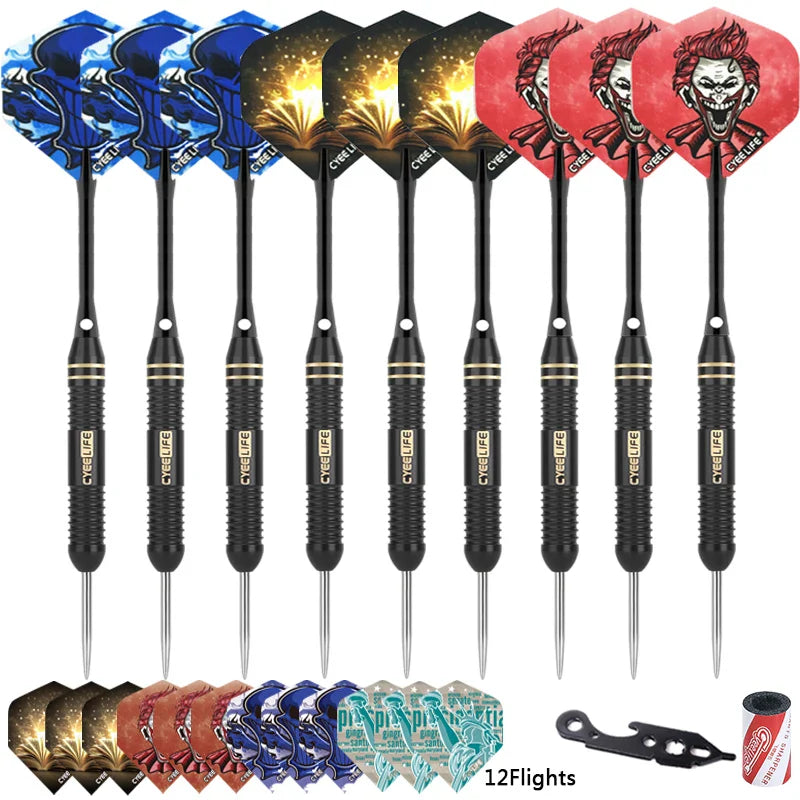 CyeeLife  3pcs/6pcs/9pcs/12pcs Of Darts 20g/22g/24g  Brass Hard Professional Competition High quality