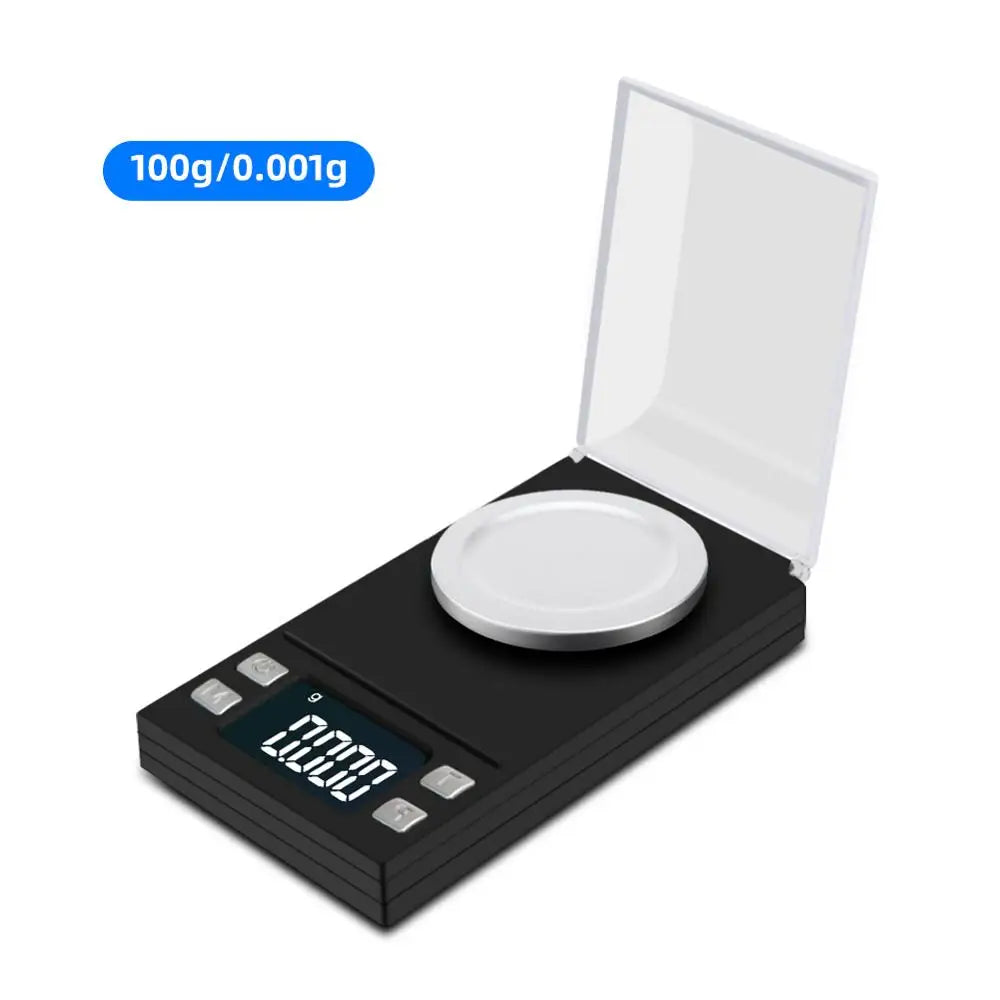 100g/50g/20g/10g Mini Digital Scale High Accuracy 0.001 Pocket Scale Jewelry Gold Gram Balance Weight for Medicinal Herbs Lab