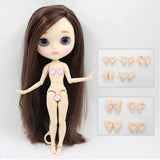 ICY DBS blyth doll 1/6 BJD toy custom doll joint body special offer on sale random eyes color nude doll 30cm anime girls gift