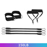 Fitness Running Resistance Band Speed Training Leg Trainer Exercise Strength Tube Band with Ankle Straps Handles Strap Equipment