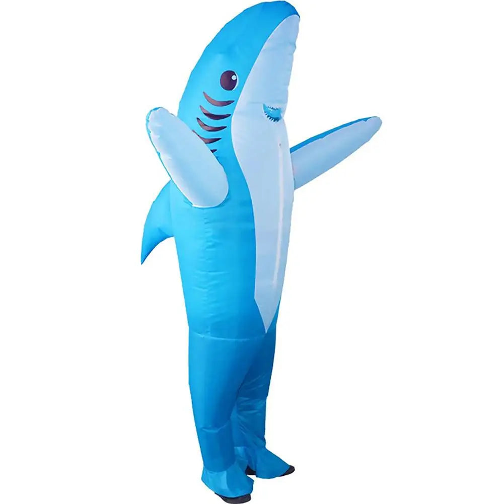 Inflatable Costume Shark Game Fancy Dress Party Jumpsuit Cosplay Outfit Prop Funny photography props Adult Toy