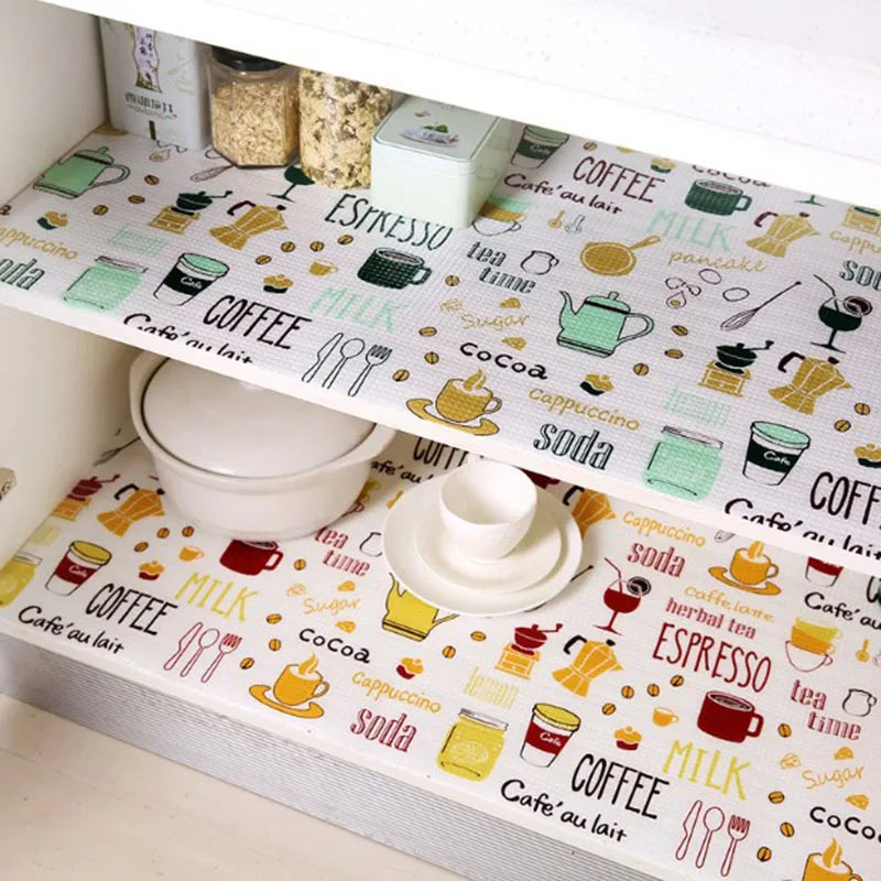 1 Roll Kitchen Table Mat Drawers Cabinet Shelf Multifunction Liners Cupboard Placemat Waterproof Oil proof Shoes Cabinet Mat