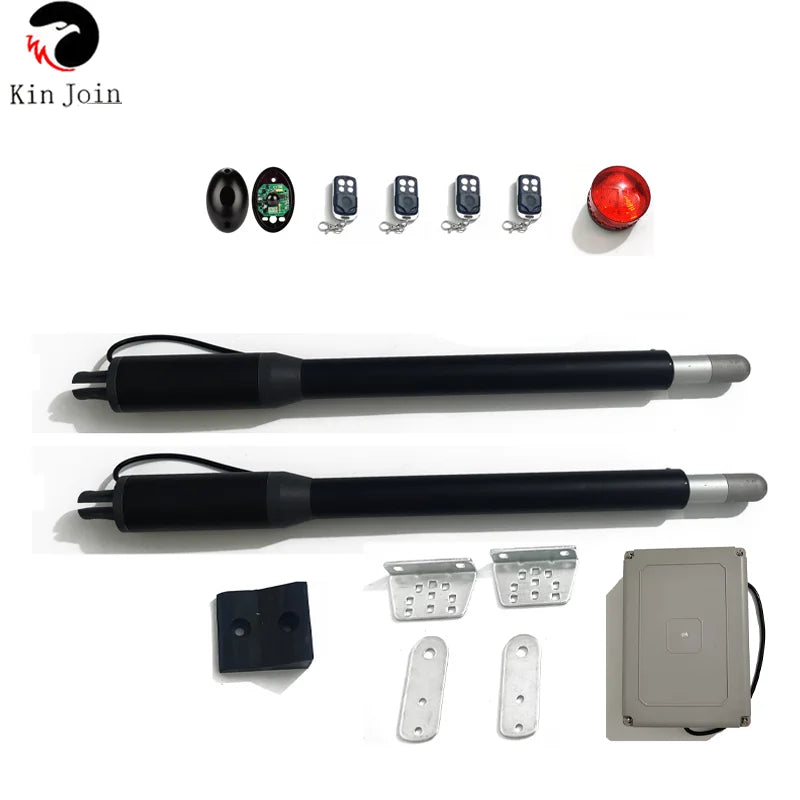 KinJoin Swing gate Automation Kits Swing Door Openers Electric Motor Driver Swing Door  Opener For access Control Home Security