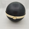 14 cm or 18 cm round shape metal box clutches with black plastic surface diy handbag accessories metal bag frames evening bags