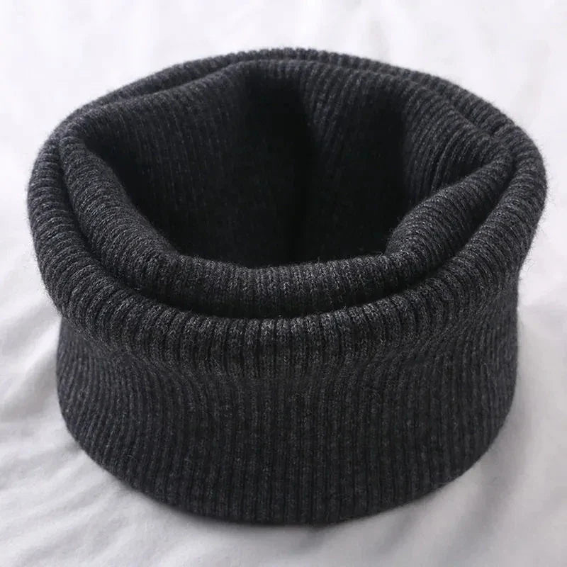 Korean Solid Color Cashmere Collar Pullove Warm Scarf Men Women Winter Thick Windproof Neck Protect Elastic Wool Knit Scarve O20