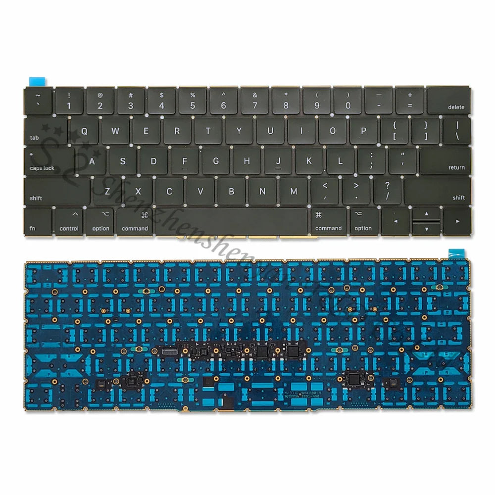 New A1706 A1707 US/UK/Spanish/Korean/French Keyboard  For Macbook Pro Retina 13 "15" Touchbar Keyboard Replacement 2016 2017