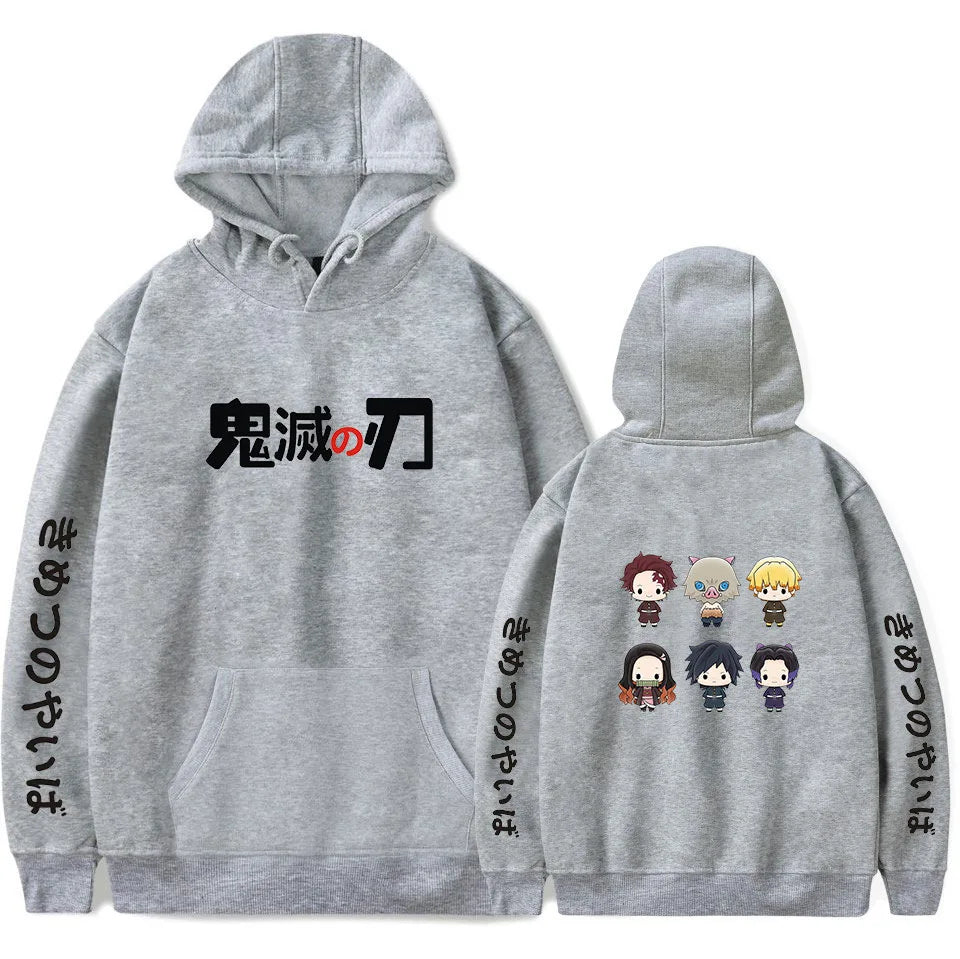 Anime Hoodie Demon Slayer Oversized Hoodies Sweatshirts Men/Womens Autumn Sweatshirt Harajuku Casual Clothing fashion Pullovers