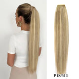 Real Beauty Ponytail Human Hair Wrap Around Horsetail Straight Brazilian100% Remy Human Hair Ponytail Extensions 60/100/120/150g