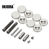 INJORA Metal Body Shell Post Mount with Magnet for 1/10 RC Crawler Car Axial SCX10 90046 Upgrade Parts