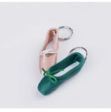 Handmade Mini Ballet Shoe Ballet Keychain Gift Satin Pointe Shoes Key Ring Keychain Schoolbag Bjd Doll Pendant