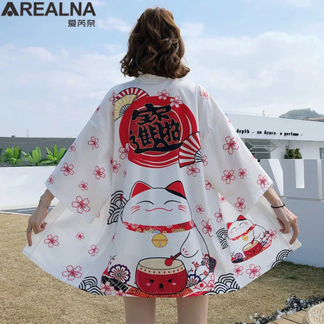 Japanese Kimono Traditional Clothing Crane Carp Anime Kimono Dress Shirts Women Samurai Haori Hombre Yukata Man Cardigan Shirt